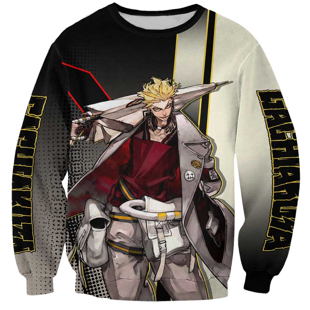Enjin Crimson Strategist Sweatshirt Grunge Manga Illustration Style