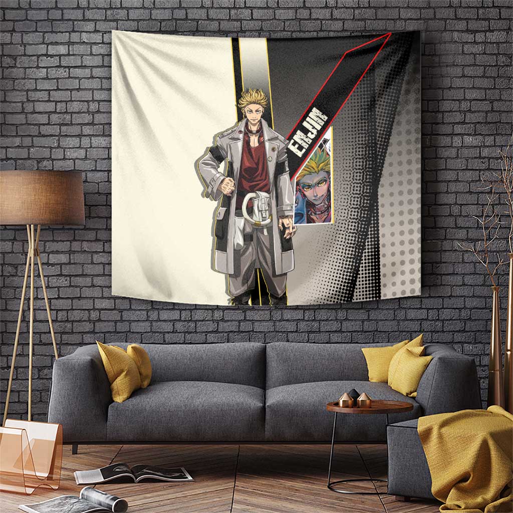 Enjin Crimson Strategist Tapestry Grunge Manga Illustration Style