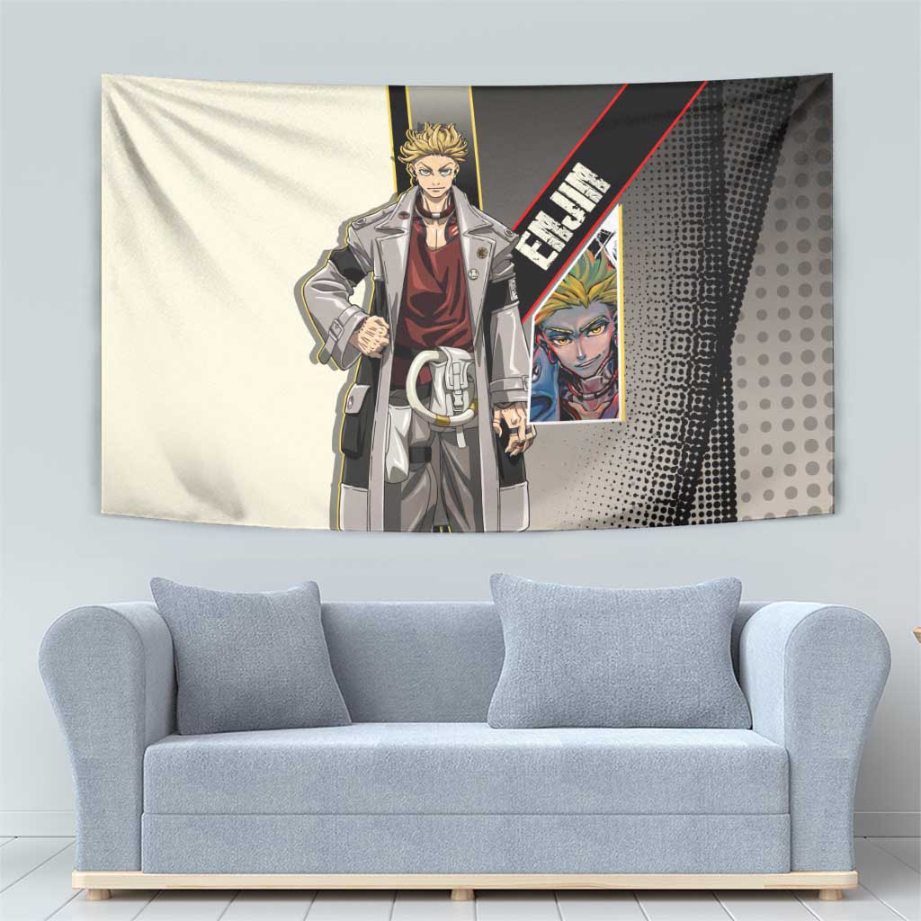 Enjin Crimson Strategist Tapestry Grunge Manga Illustration Style
