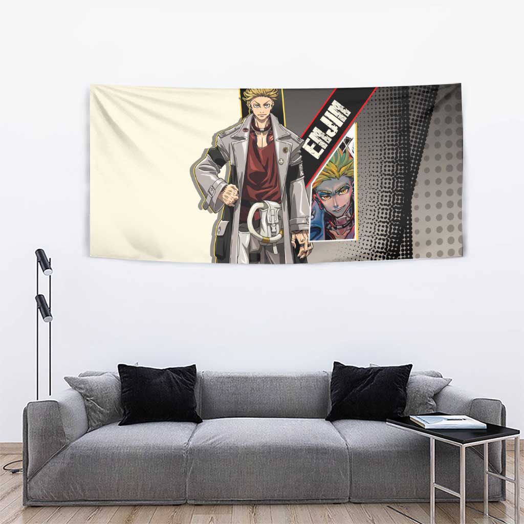 Enjin Crimson Strategist Tapestry Grunge Manga Illustration Style