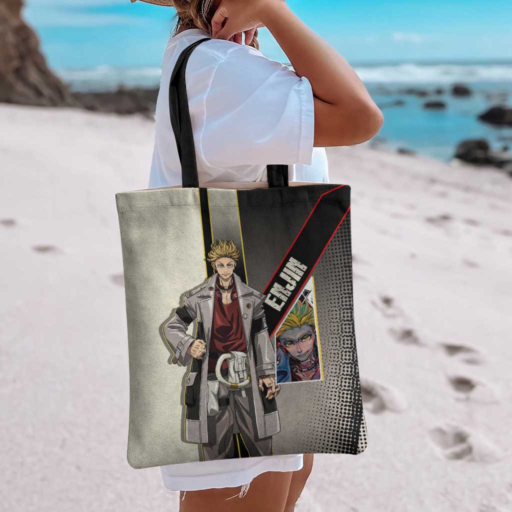 Enjin Crimson Strategist Tote Bag Grunge Manga Illustration Style