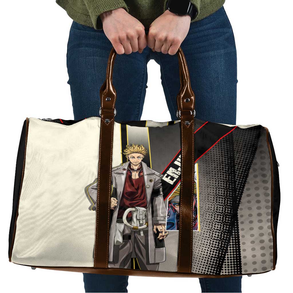 Enjin Crimson Strategist Travel Bag Grunge Manga Illustration Style