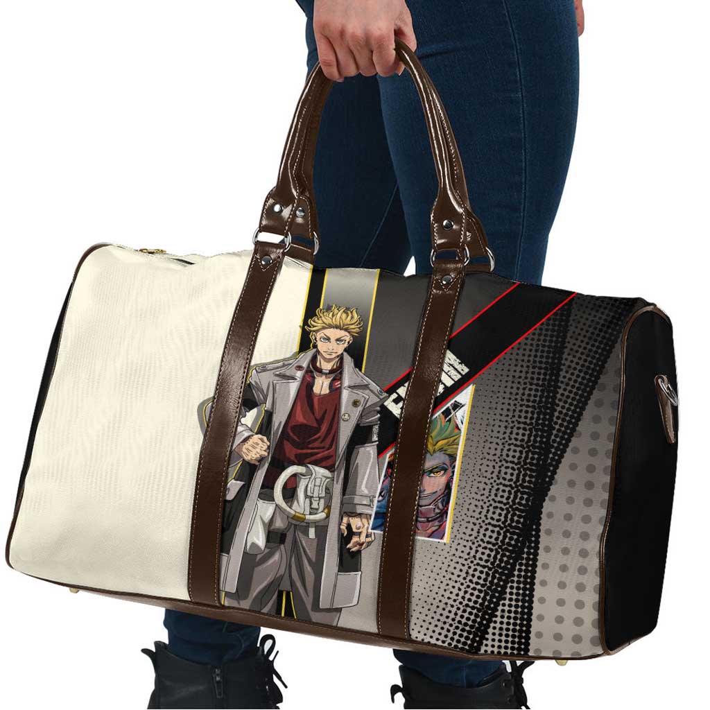 Enjin Crimson Strategist Travel Bag Grunge Manga Illustration Style