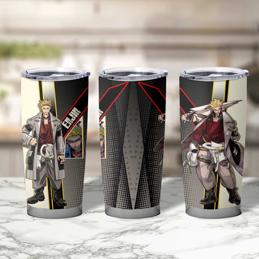 Enjin Crimson Strategist Tumbler Cup Grunge Manga Illustration Style