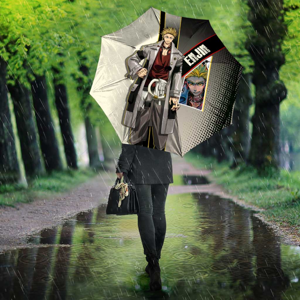 Enjin Crimson Strategist Umbrella Grunge Manga Illustration Style