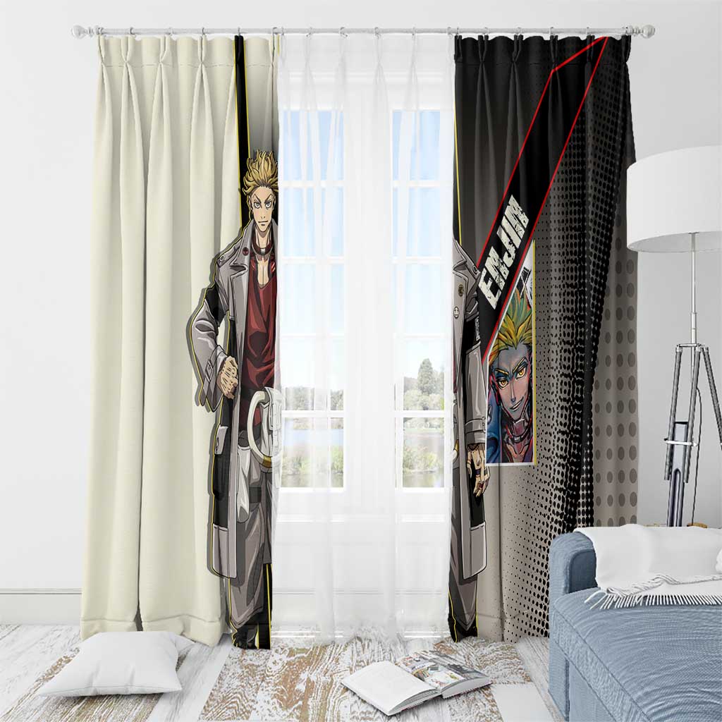 Enjin Crimson Strategist Window Curtain Grunge Manga Illustration Style