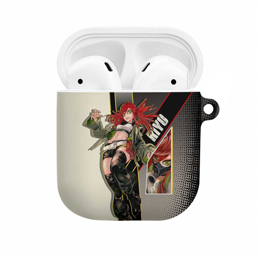 Riyo Blade Dancer AirPods Case Grunge Manga Illustration Style