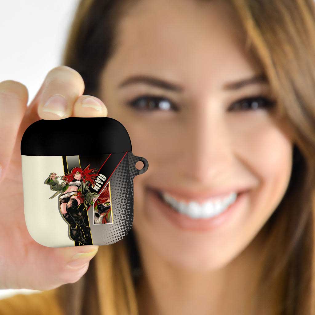 Riyo Blade Dancer AirPods Case Grunge Manga Illustration Style