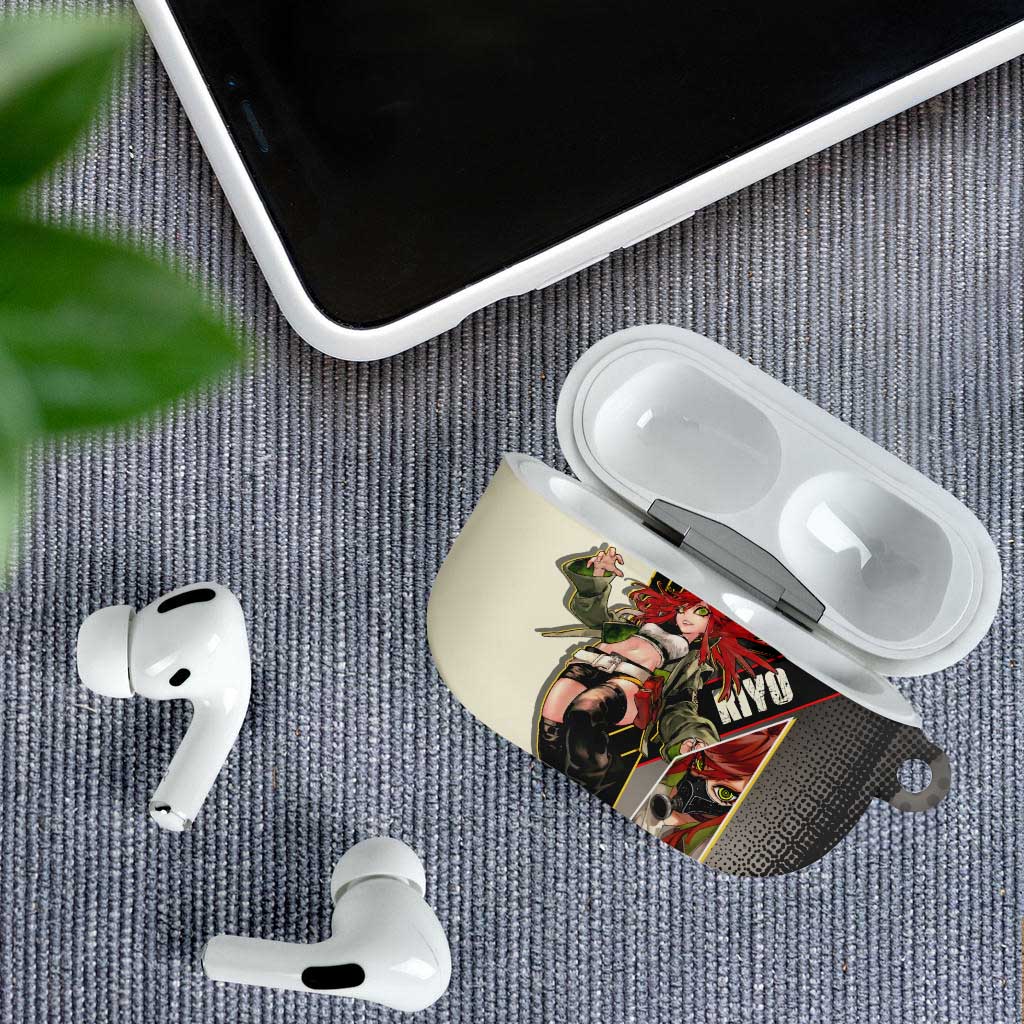 Riyo Blade Dancer AirPods Case Grunge Manga Illustration Style