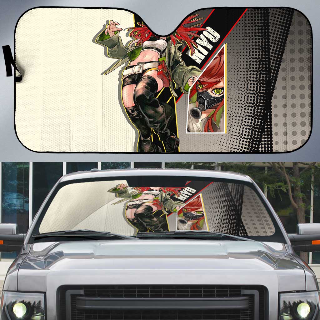 Riyo Blade Dancer Auto Sun Shade Grunge Manga Illustration Style
