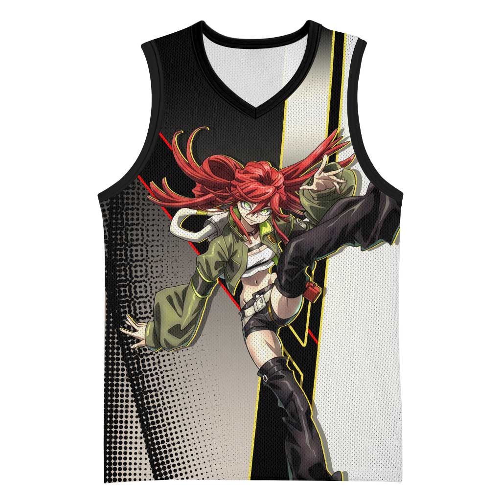 Riyo Blade Dancer Basketball Jersey Grunge Manga Illustration Style