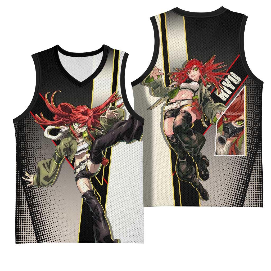 Riyo Blade Dancer Basketball Jersey Grunge Manga Illustration Style