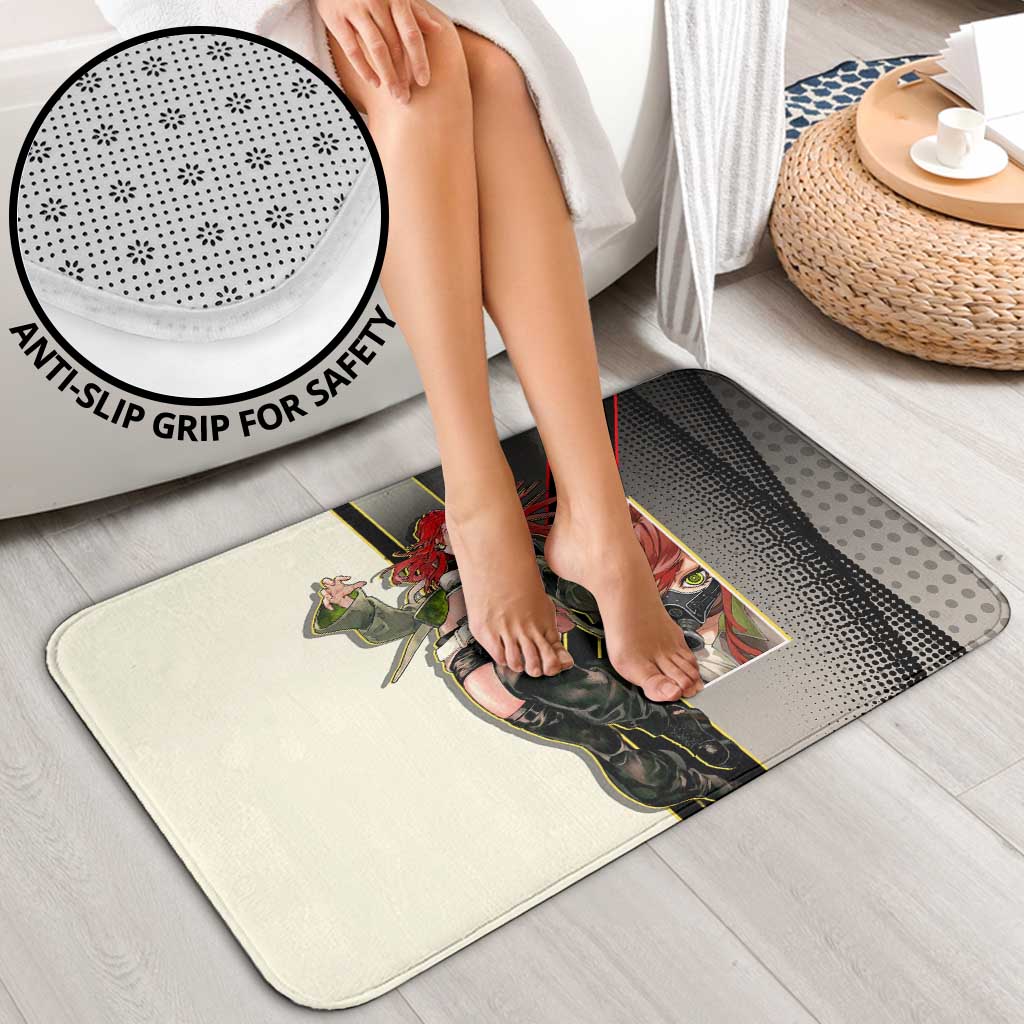 Riyo Blade Dancer Bathroom Set Grunge Manga Illustration Style