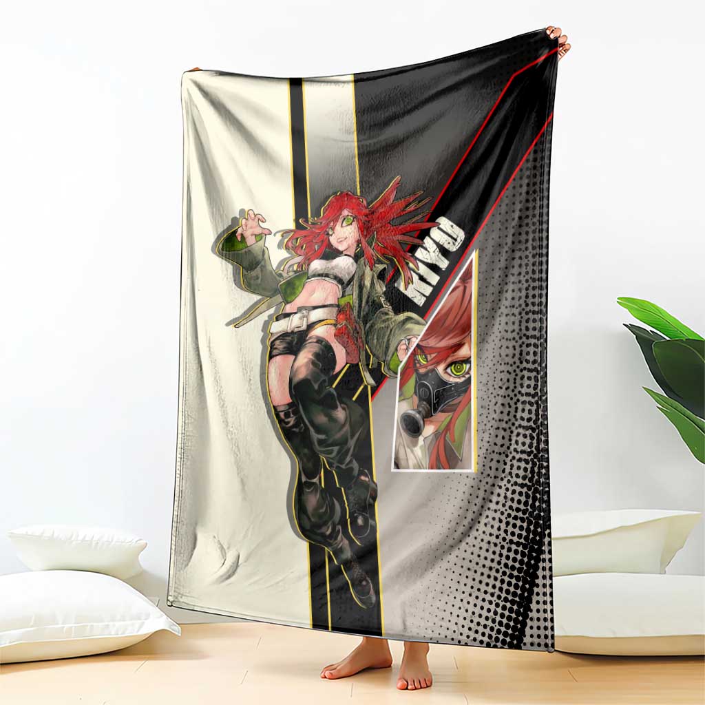 Riyo Blade Dancer Blanket Grunge Manga Illustration Style