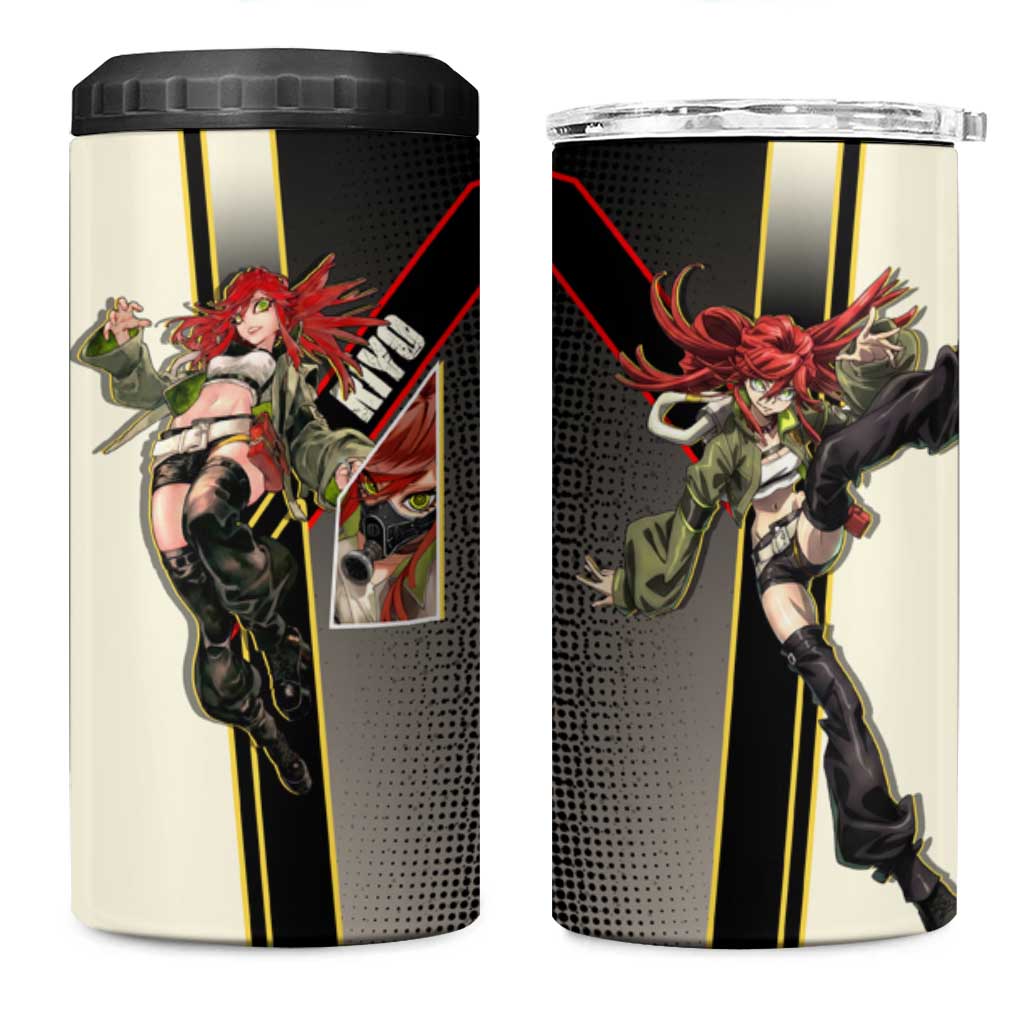 Riyo Blade Dancer 4 in 1 Can Cooler Tumbler Grunge Manga Illustration Style