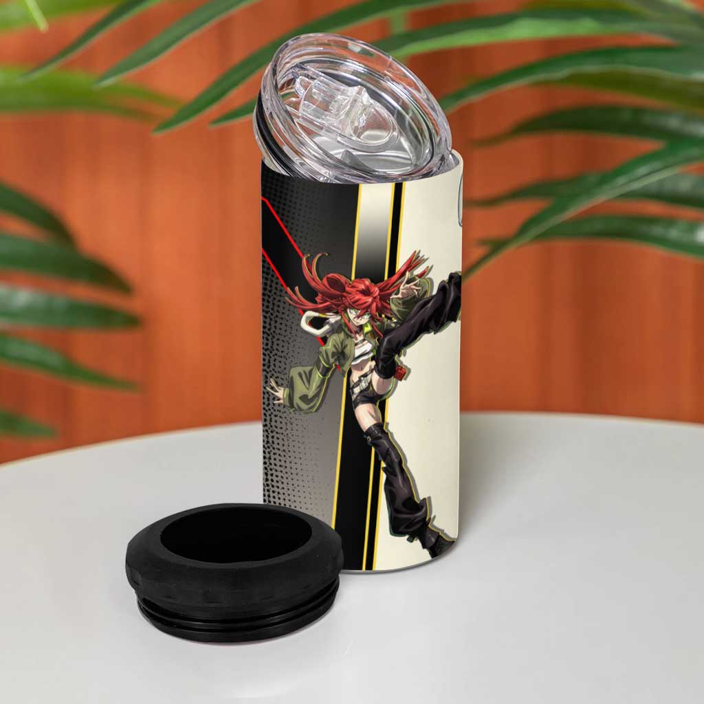 Riyo Blade Dancer 4 in 1 Can Cooler Tumbler Grunge Manga Illustration Style