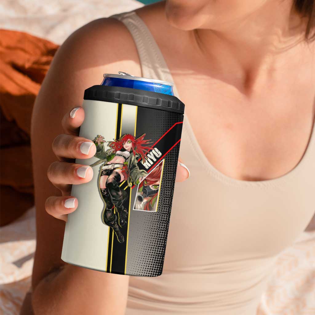 Riyo Blade Dancer 4 in 1 Can Cooler Tumbler Grunge Manga Illustration Style