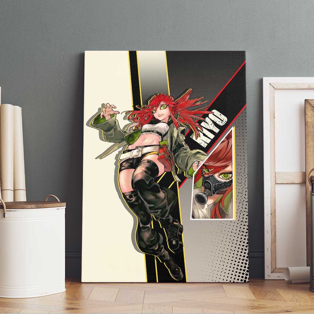 Riyo Blade Dancer Canvas Wall Art Grunge Manga Illustration Style