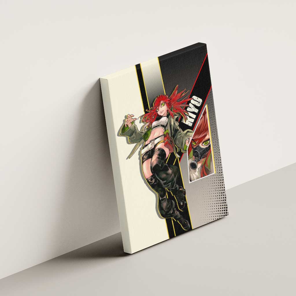 Riyo Blade Dancer Canvas Wall Art Grunge Manga Illustration Style