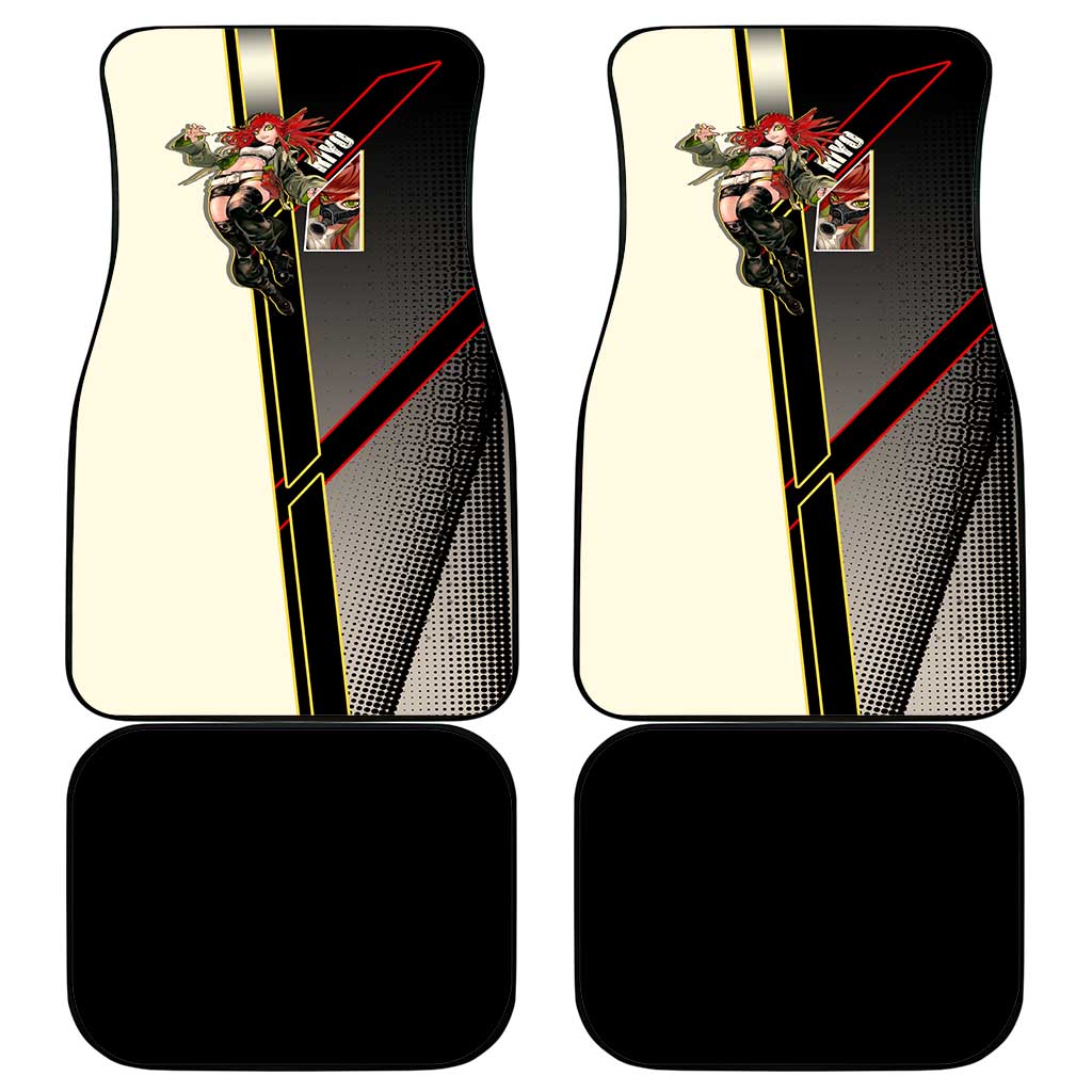 Riyo Blade Dancer Car Mats Grunge Manga Illustration Style