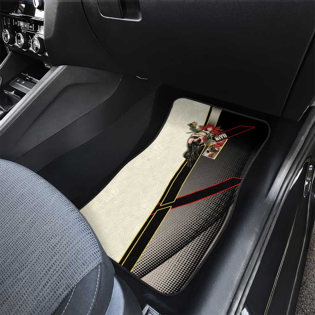 Riyo Blade Dancer Car Mats Grunge Manga Illustration Style