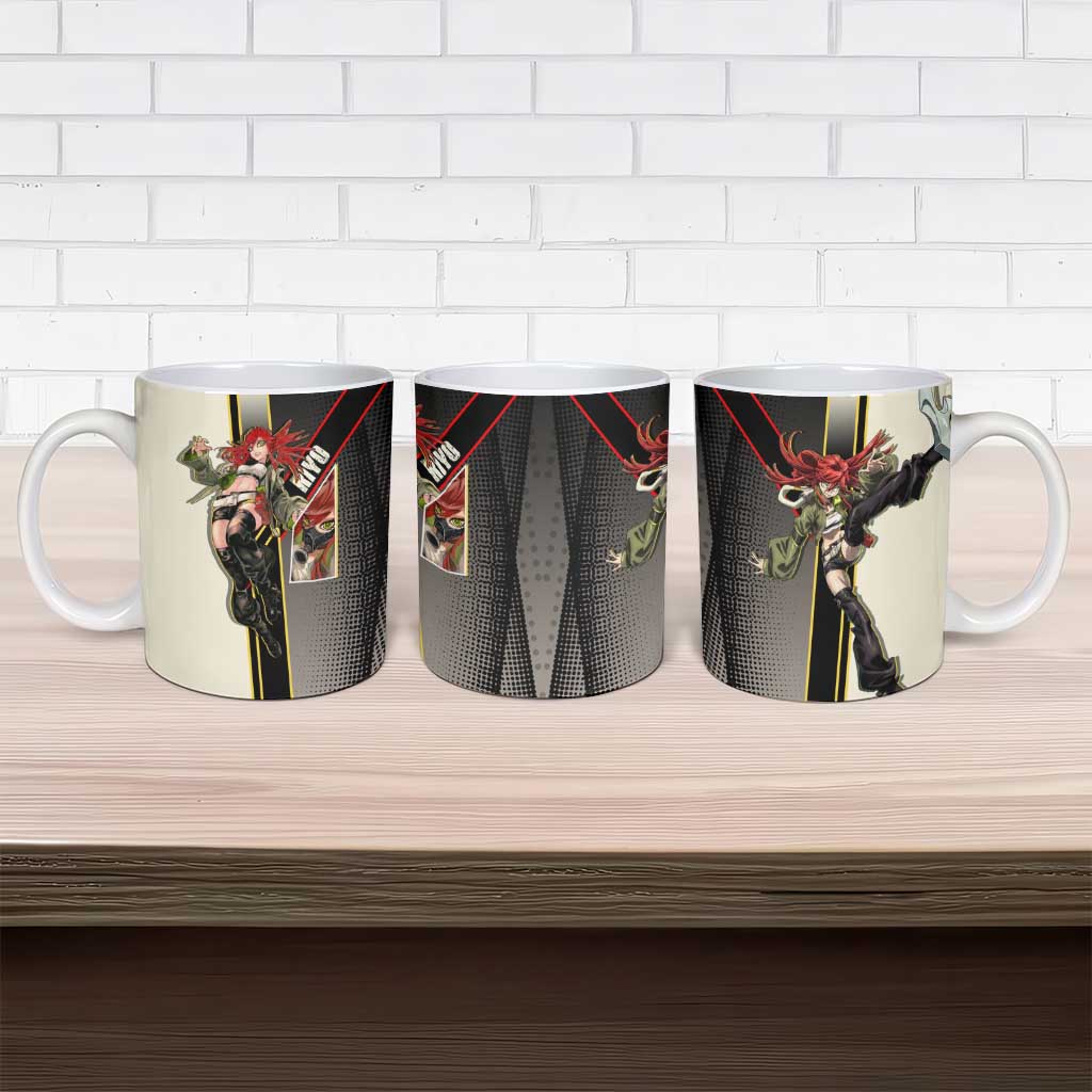 Riyo Blade Dancer Ceramic Mug Grunge Manga Illustration Style