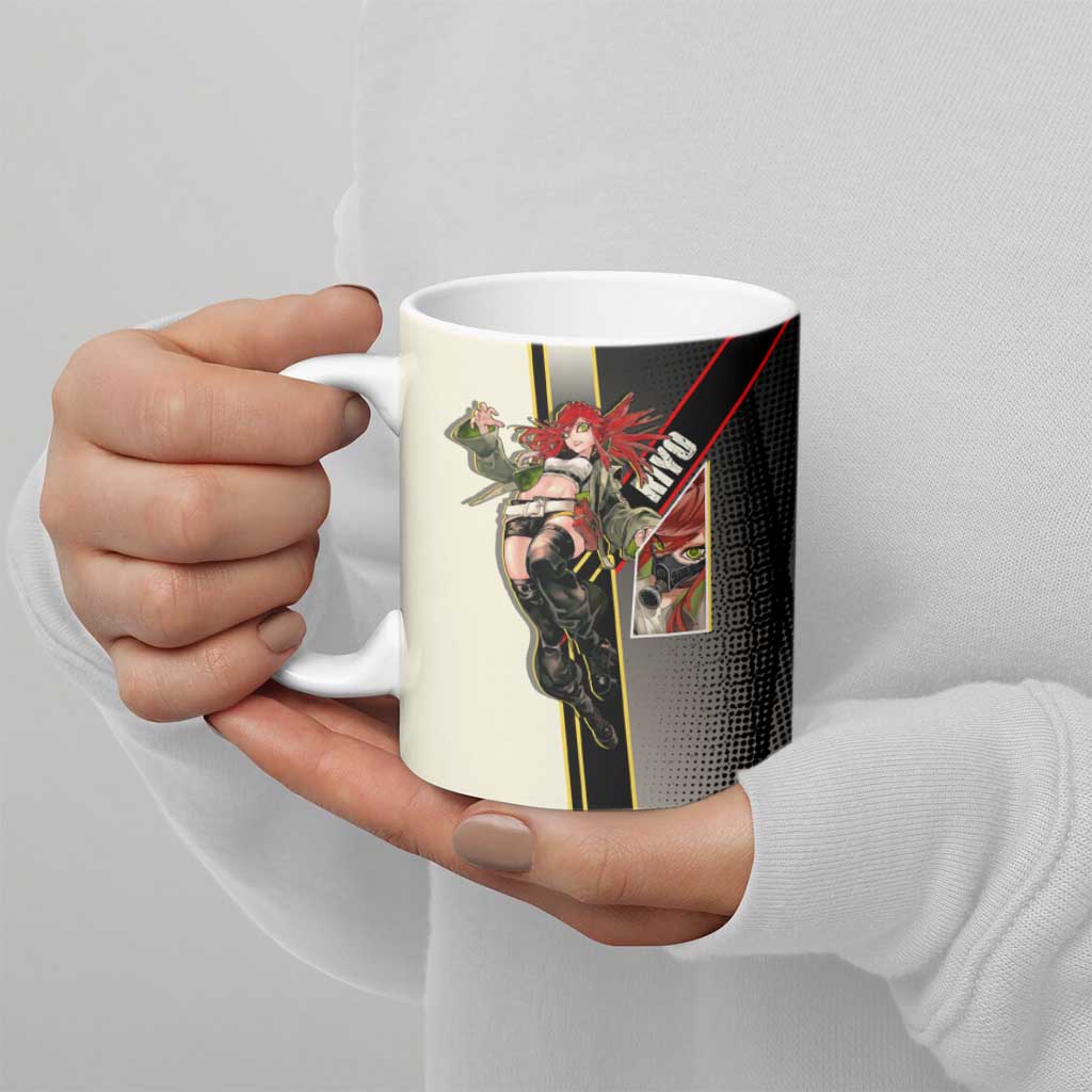 Riyo Blade Dancer Ceramic Mug Grunge Manga Illustration Style