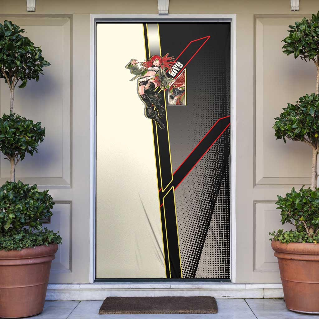 Riyo Blade Dancer Door Cover Grunge Manga Illustration Style