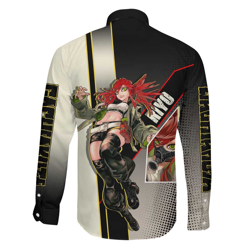 Riyo Blade Dancer Family Matching Long Sleeve Bodycon Dress and Hawaiian Shirt Grunge Manga Illustration Style