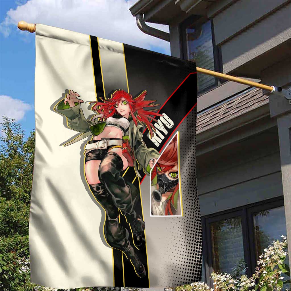 Riyo Blade Dancer Garden Flag Grunge Manga Illustration Style