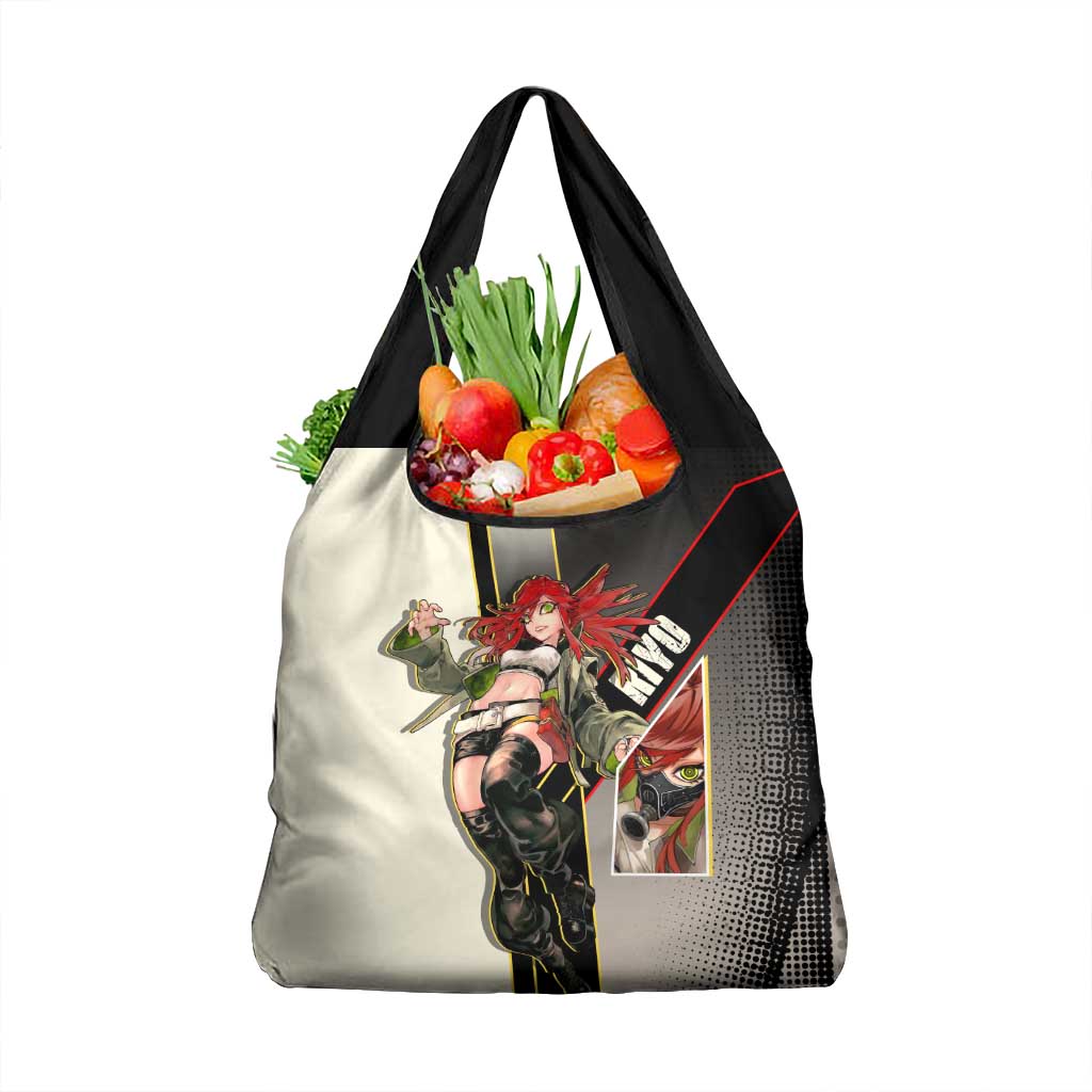 Riyo Blade Dancer Grocery Bag Grunge Manga Illustration Style