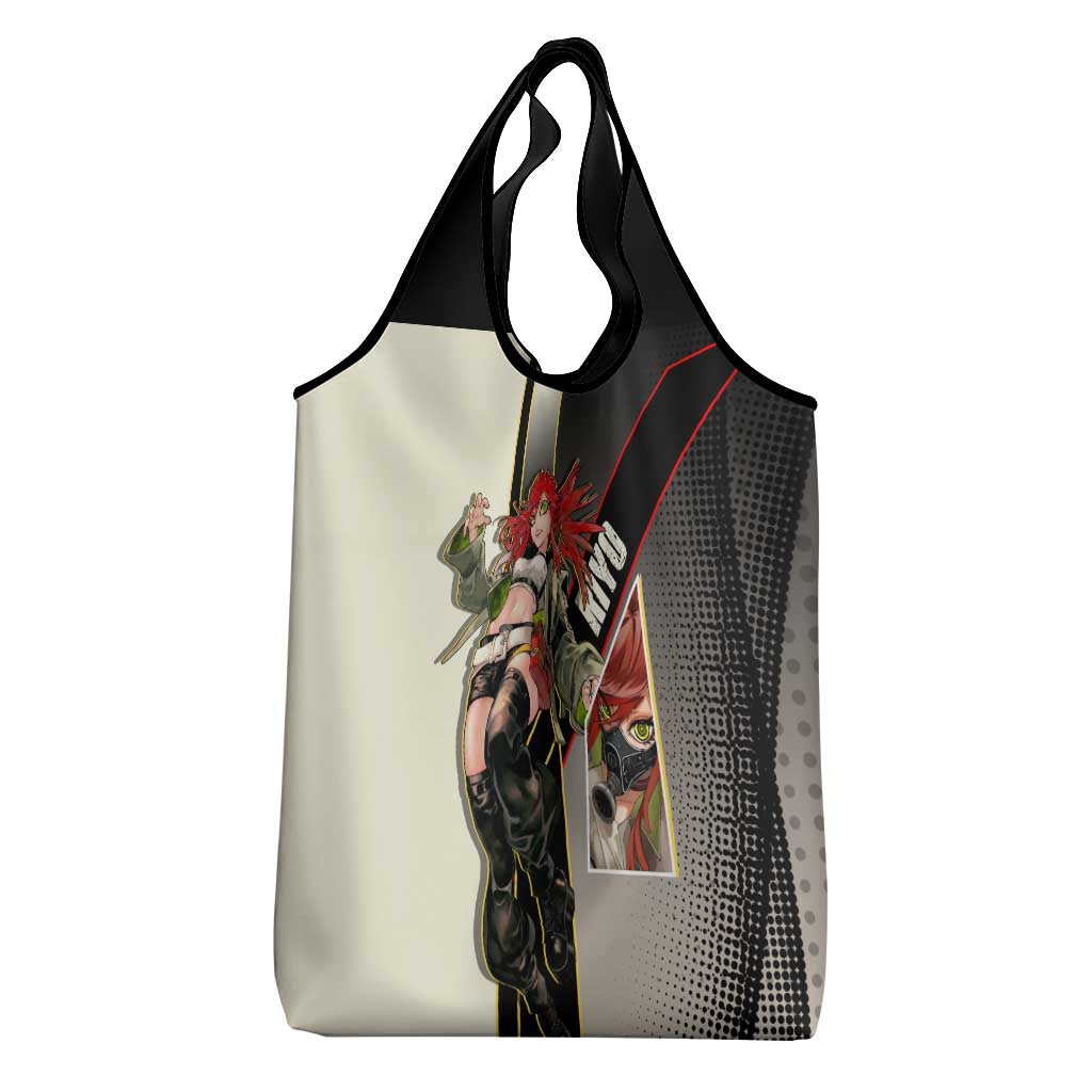 Riyo Blade Dancer Grocery Bag Grunge Manga Illustration Style
