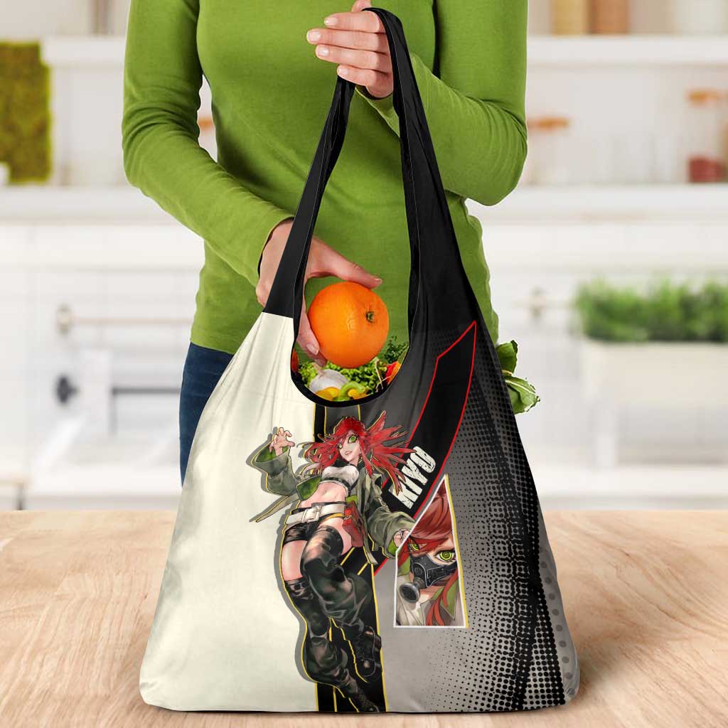 Riyo Blade Dancer Grocery Bag Grunge Manga Illustration Style