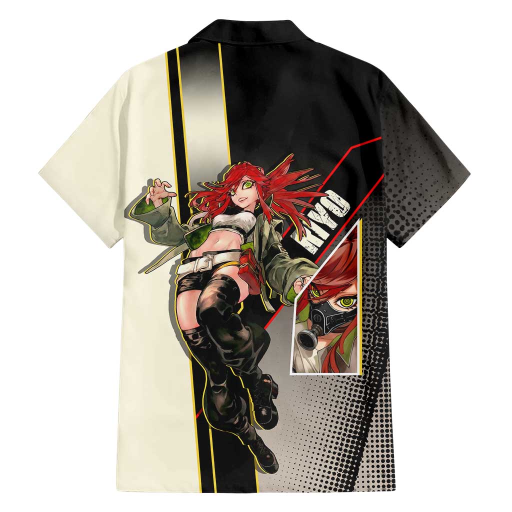 Riyo Blade Dancer Hawaiian Shirt Grunge Manga Illustration Style