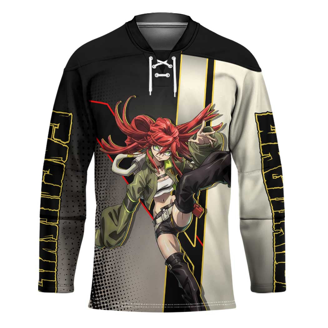 Riyo Blade Dancer Hockey Jersey Grunge Manga Illustration Style