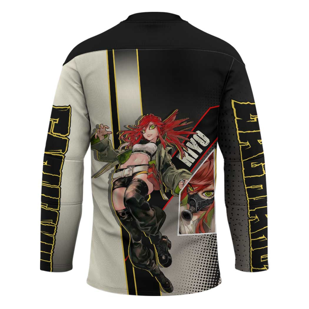 Riyo Blade Dancer Hockey Jersey Grunge Manga Illustration Style
