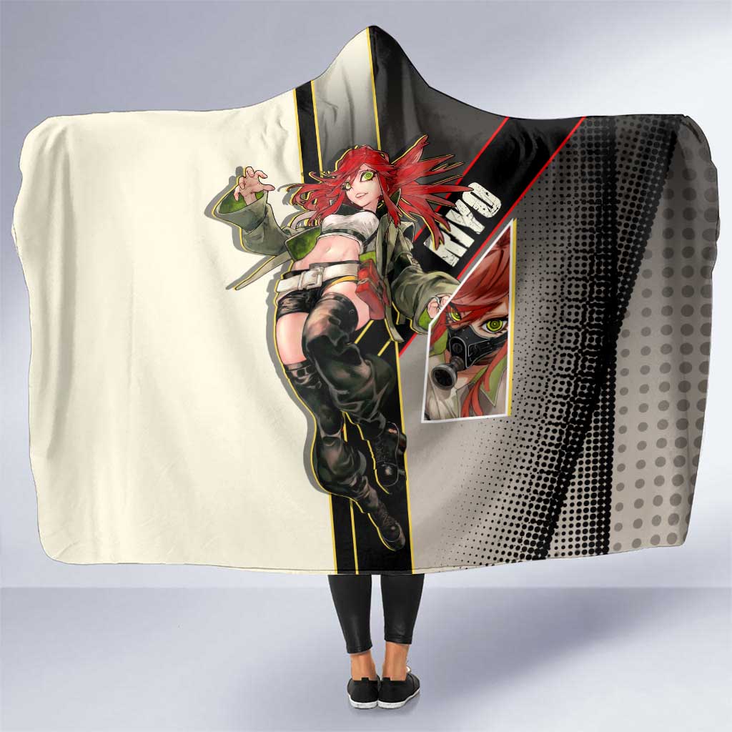Riyo Blade Dancer Hooded Blanket Grunge Manga Illustration Style