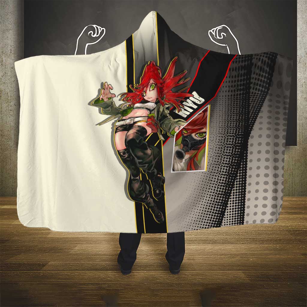 Riyo Blade Dancer Hooded Blanket Grunge Manga Illustration Style