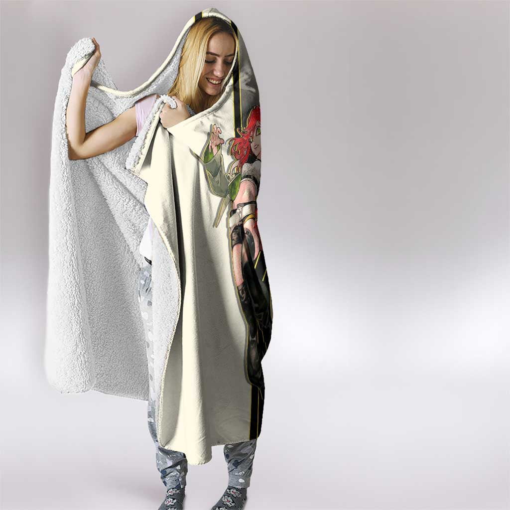 Riyo Blade Dancer Hooded Blanket Grunge Manga Illustration Style