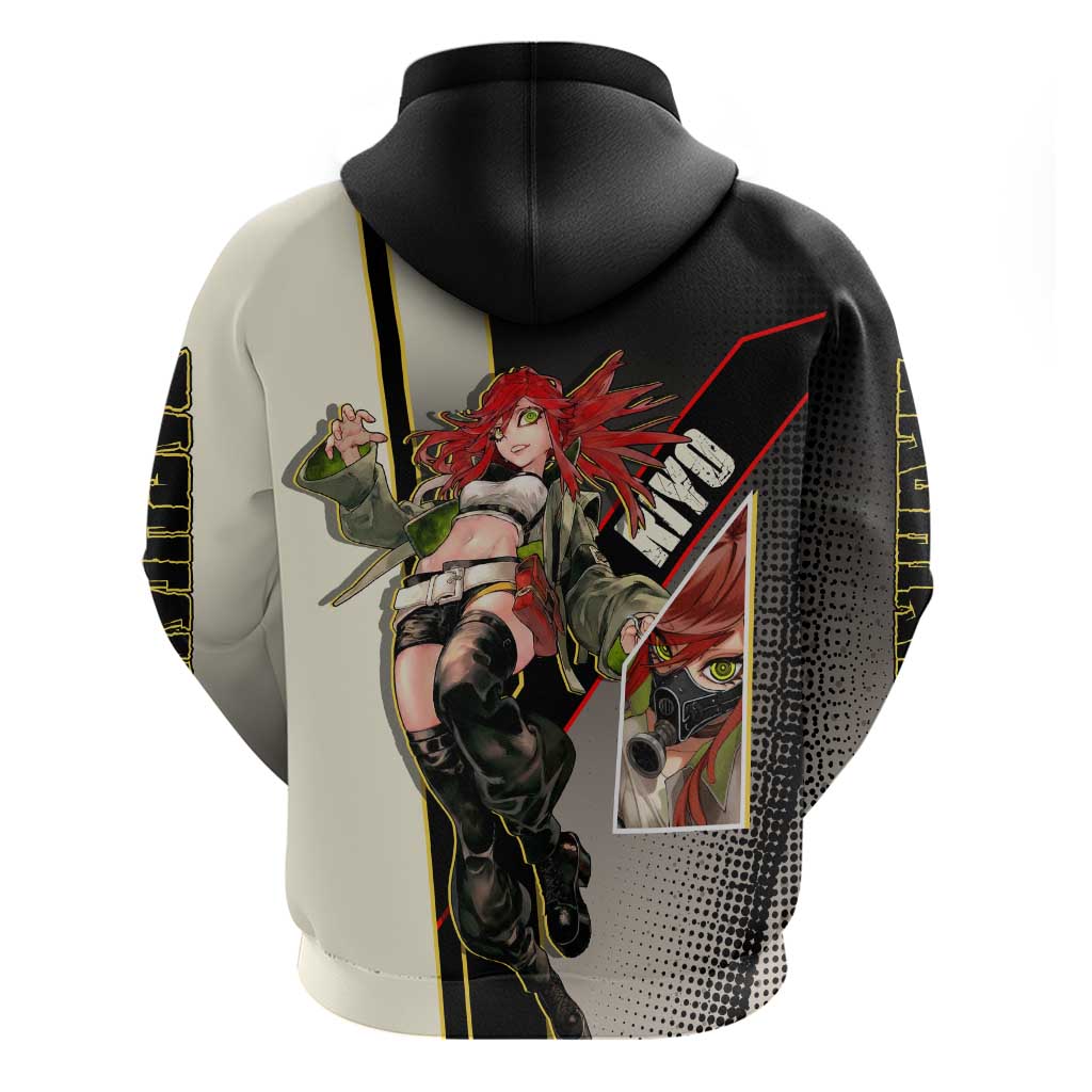 Riyo Blade Dancer Hoodie Grunge Manga Illustration Style