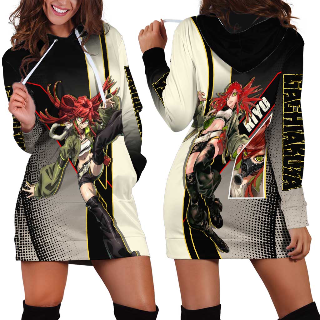 Riyo Blade Dancer Hoodie Dress Grunge Manga Illustration Style