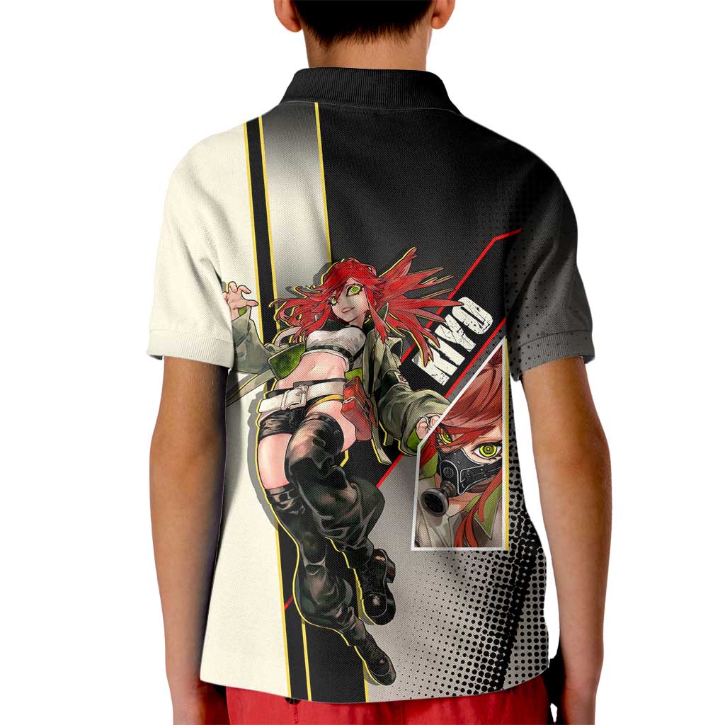 Riyo Blade Dancer Kid Polo Shirt Grunge Manga Illustration Style
