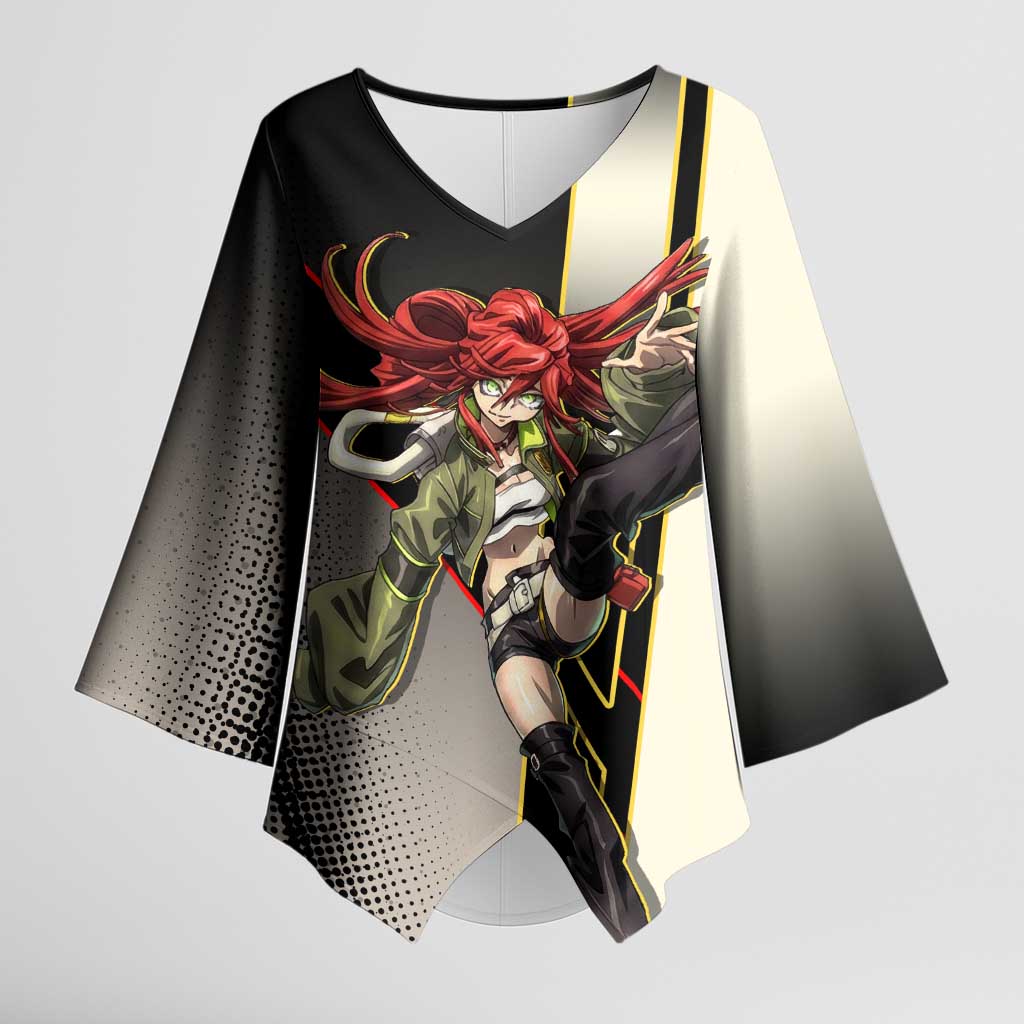 Riyo Blade Dancer Kimono Sleeve Blouse Grunge Manga Illustration Style