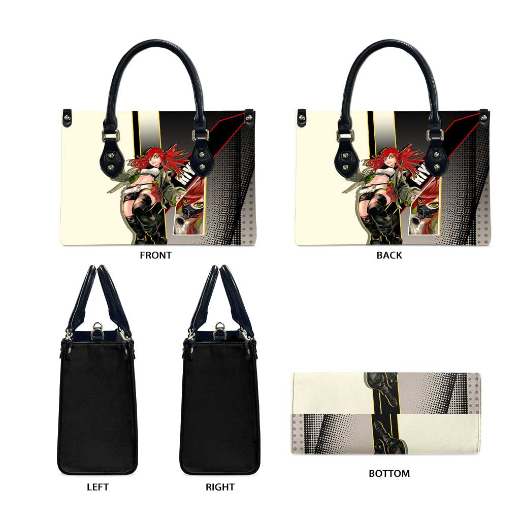 Riyo Blade Dancer Leather Bag Grunge Manga Illustration Style