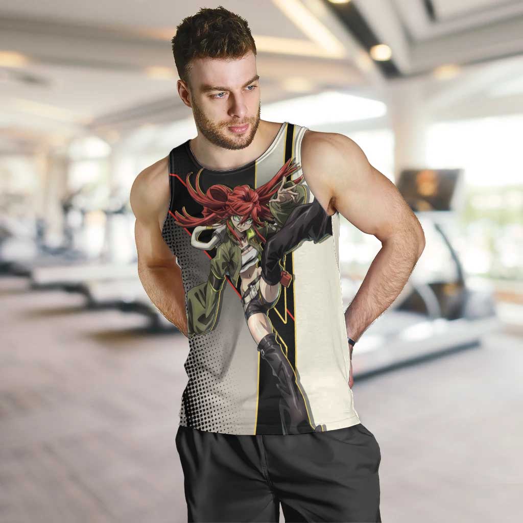 Riyo Blade Dancer Men Tank Top Grunge Manga Illustration Style