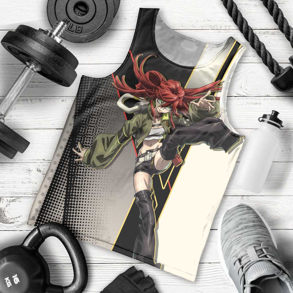 Riyo Blade Dancer Men Tank Top Grunge Manga Illustration Style