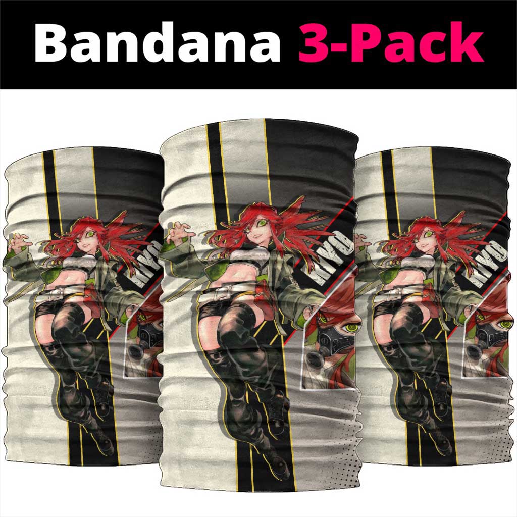 Riyo Blade Dancer Neck Gaiter Grunge Manga Illustration Style