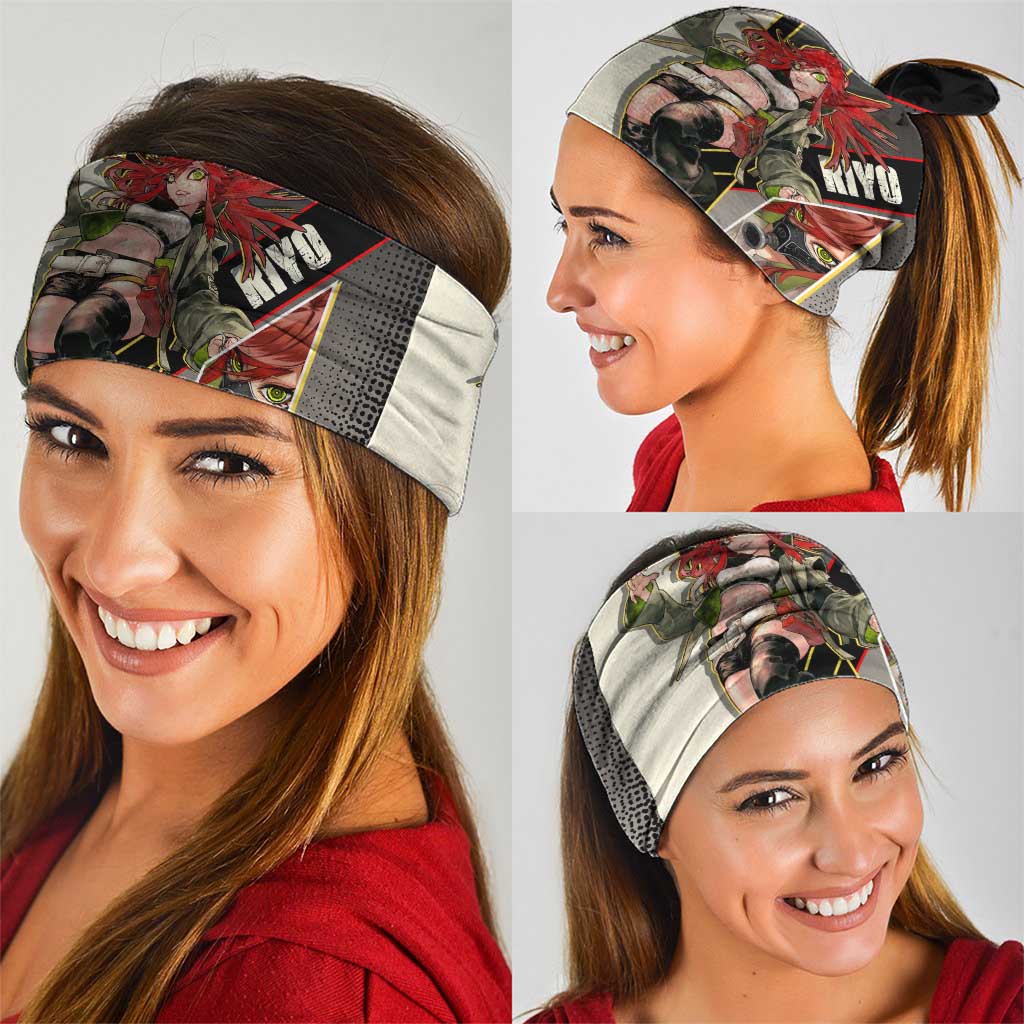 Riyo Blade Dancer Neck Gaiter Grunge Manga Illustration Style