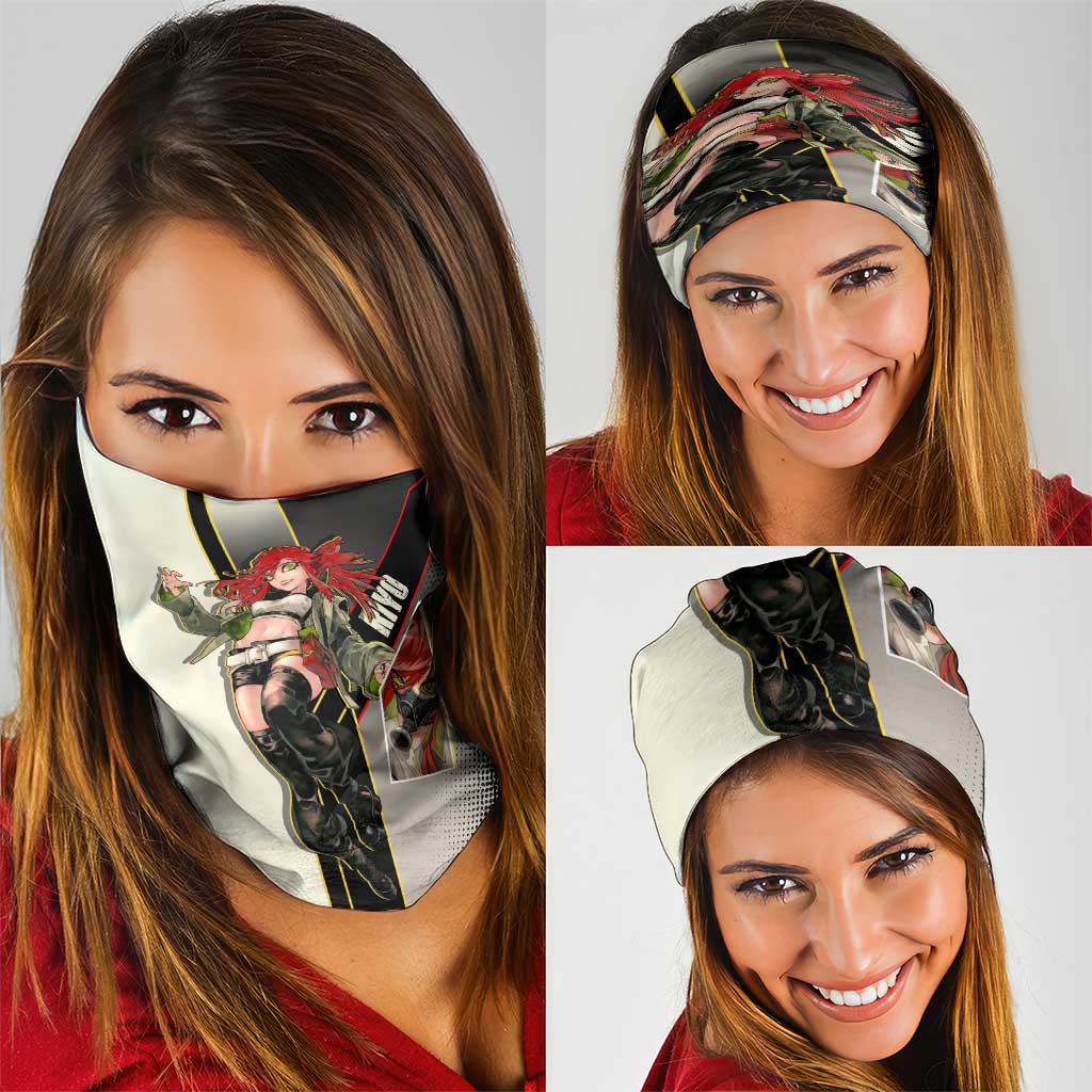 Riyo Blade Dancer Neck Gaiter Grunge Manga Illustration Style