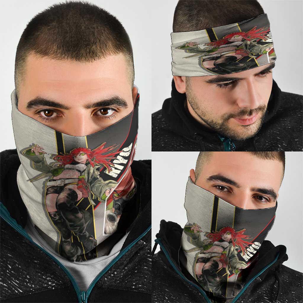 Riyo Blade Dancer Neck Gaiter Grunge Manga Illustration Style